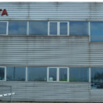 A Toyota factory from the outside building clean